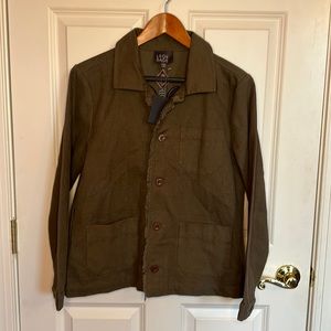 NWT LEO & SAGE Embroidered Utility Jacket Safari (size medium)